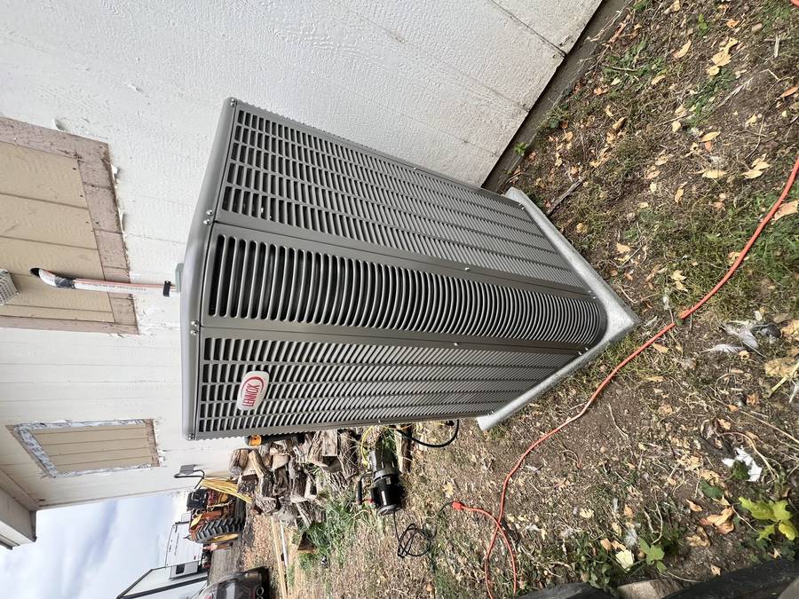 Lennox AC condenser installation